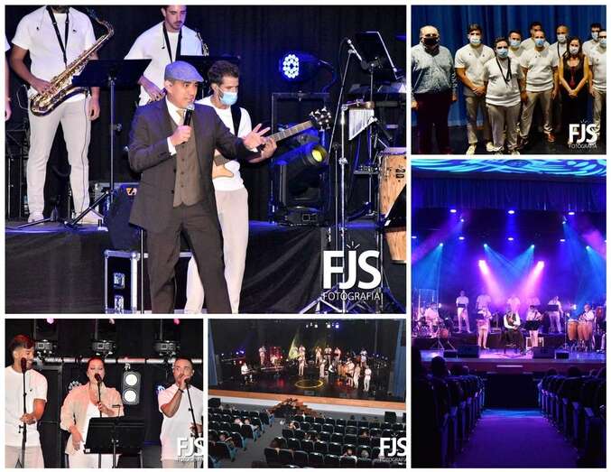 Diferentes momentos del concierto de anoche en el Teatro de Telde/Francisco Javier Santana.